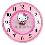 HELLO KITTY蕾絲奢華水鑽靜音掛鐘 JM-W6244-KT