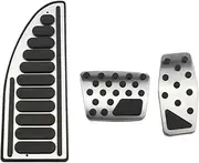 Car Pedals For J&eep For Compass MP 2017 2018 2019 2020 2021 2022 Car Foot Pedals Stainless Steel Fuel Brake Non-slip No Drilling Alloy Covers(3 pcs)