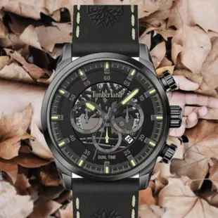 【Timberland】天柏嵐 Henniker 兩地時間多功能日期手錶-46mm(TDWGF2100601)