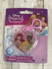 Disney Princess Portable Keychain clip On LED Flashlight Age 6+