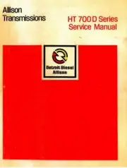 Allison HT 700D Series Transmission Service Manual