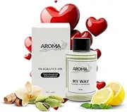 Aroma by Diane Essential Oils for Diffuser - My Way Fragrance Oil Blend - Luxury Hotel Inspired Aromatherapy Oils - Lush Leather, Cardamon and Lemon Scent - 120ml