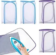JIYIN 4 PCS Ironing Scorch Mesh Cloth Protective, Blue & Purple Scorch-Saving Ironing Protector Insulation Pad Ironing Mesh Cloth Ironing Pad Ironing Fabric Protector Tool for Easy Ironing Sewing