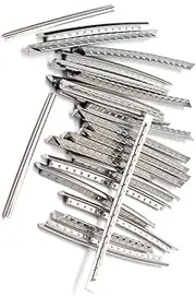 Kisangel 24PCS Metal Guitar Fret Wire for Electric Bass Guitar Fingerboard Replacement Durable Corrosion Resistant and Repair