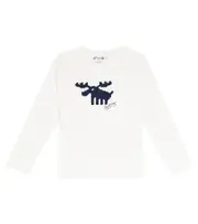 [Bonpoint] Bonpoint Tadda printed cotton jersey top Y 6 neutrals
