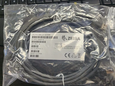 ZEBRA CBA-U21-S07ZBR Scanner Cable USB 7ft NEW!!