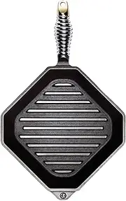 Lodge G10 10001 Finex 10 Inch Cast Iron Grill Pan Black