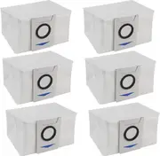 6x Auto Empty Station Dust Bags For Ecovacs Deebot T10, T20, X1 Omni Series Robots