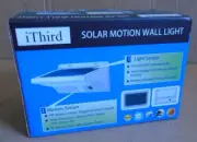 iThird Solar Motion Wall Light Outdoor, LED Solar Powered Outdoor Light NEW