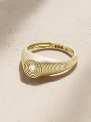 [Sydney Evan] Sydney Evan - 14-karat Gold Diamond Ring - 5 5 Gold