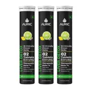 Auric Liver Detox Effervescent | Plant Based Liver Support Supplement 60 Tab