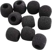 CIMAXIC 10pcs Mini Mic Covers Lightweight Sponge Lapel Microphone Windscreen for Headset Protection Compatible with Various Models for Backup and Extended Use