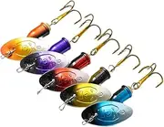 Inline Spinner Baits - Sequin Bass Fishing Lures Gear Kit,Fishing Accessories, 360 Degree Rotation Swimbait Jig Lure for Bass Trout Salmon