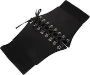 [VALICLUD] Corset Belt Imitation Leather Wide Waist Cincher Elastic Fashion Accessory for Dresses and Tops for Vintage and Modern Styles