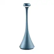 TYEE Table Lamp Wireless Dimmable LED Battery Table Light, Magnetic Rechargeable Warm White (2700k-6500k) Aluminum Outdoor Desk Lamp IP54 Waterproof for Restaurant, Bedroom, Bar (Blue)