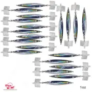 20pcs 1oz Colt Sniper jig 28g casting slow jigging 3561D-DT MUSTAD Hook Silver