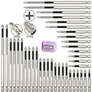 6.0 PH2 Non-slip Threaded Screwdriver Bit Set With Magnetizing/Demagnetizing ...