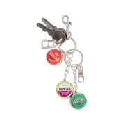 [BALENCIAGA] Charm/Keychain Bottle Caps Silver