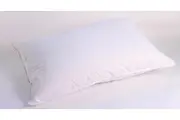 Duck Feather & Down King Pillow Set withCotton Rich Percale King Pillowcase &Belissimo King Pillow Protectors Twin Pack