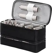 Hair Tool Travel Case - Hair Iron Travel Case, Hair Dryer Curling Iron Machine Storage Bag | Double Layer Hair Dryer Carrying Case, Protective Hairstyle Tools Organization Case for Travel Barbershop