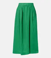 [Velvet] Velvet Linda linen maxi skirt AU 16 green