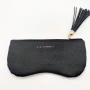 ZIGI & MARAiS Faux Leather Glasses Pouch Black and Gold New