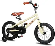 [joystar] Kids Bike with Training Wheels for Girls & Boys, 12 14 16 Inch (Red Orange Blue Silver)