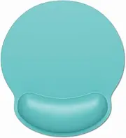 Dapesuom Ergonomic Mouse Pad with Wrist Support, Comfortable Memory Foam Wrist Rest for Easy Typing Pain Relief, Cute Computer Gaming Desktop Mouse Mat with Non-Slip Base for Laptop Office, Lake Green
