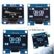 Blue/White 1.3" IIC SPI Serial 128X64 OLED LCD Display Screen Module For Arduino