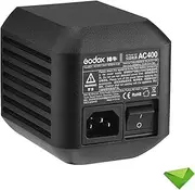 EACHSHOT Godox AC400 AC Power Unit Source Adapter with 5m Cable for Godox AD400 Pro Monolights, All-in-One Outdoor Flash Strobe (AC-400 for AD400Pro)