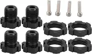 17mm Wheel Hub Wheel Hex Coupling Black Aluminum RC Car Parts Fit E-Revo E-Maxx Summit T-Maxx