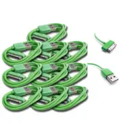 10X 6FT USB SYNC DATA POWER CHARGER CABLE APPLE NEW IPAD IPHONE IPOD TOUCH GREEN