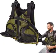 yupeuooe Life Vests for Adults Kayaking, Portable Buoyancy Aid for Snorkeling, Waterproof Kayak Fishing Jackets with Multi-Pocket, Women Life Vest, Adults Swim Vest for Water Sports