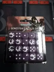 Warhammer 40k: Genestealer Cults Dice Set NEW OOP