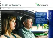 VIC Roads Guide For Learner Kit Driving LOG BOOK REPLACEMENT COPY OCTOBER 2019