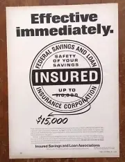 1966 Federal Savings & Loan Insurance Corp FSLIC Vintage Print Ad Poster