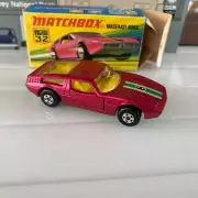MATCHBOX LESNEY SUPERFAST MASERATI BORA No.32 IN ORIGINAL Box 1972 Mint