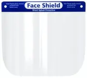 Abidekk Reusable Full Face Shield with Elastic Band & Comfort Sponge - 4 PACKs