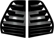 Car Rear Window Louver Shutter Trim Cover Compatible For VW Golf MK5 2003-2008 Air Vent Scoop Shade Decorate Gloss Black