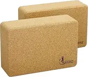 EXERZ Yoga Blocks 2 Pieces - High Density Comfortable Fitness Foam Bricks, Anti-Slip - Lightweight and Friendly Travel