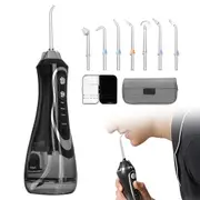 Cordless Electric Water Flosser Dental Oral Irrigator Teeth Cleaning Device Teeth Cleaner with 7 Jet Tips