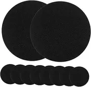 Hoement 10pcs Phone Holder Metal Plate Iron Plate Sticker for Phone Case Mini Wall Camera Mount Accessory Black PC 6cm