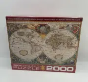 EuroGraphics Antique Map of The World Jigsaw Puzzle 2000 Piece New Sealed #P
