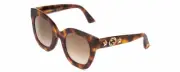 GUCCI GG0208S Lady Oversized Designer Sunglasses Tortoise Havana Gold/Brown 49mm