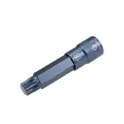 1/2-Inch Drive x M16 Triple Square Spline Bit Socket, Metric 4" Length