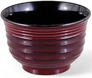 J-Kitchens TA Ryusen Soup Bowl (Soup Bowl, Bowl, Wan, Lacquerware), Tamauai Black, 4.4 x 4.3 x 2.8 inches (11.1 x 11.1 x 7.1 cm), Heat Resistant ABS Resin, Made in Japan, Dishwasher Safe