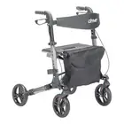 Drive Medical Compact Folding Rollator - Lightweight Foldable Walker for Seniors