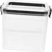 GANAZONO Airtight Pet Food Storage Container Transparent Canister for Dog and Cat Food Multi Purpose Storage Bin for Rice Grains Durable and Fall Resistant Design