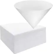 150 Pieces 10 X 10 Inches White Cone Filters Food Cooking Oil Filter Grease Filt