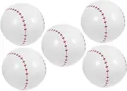 UPKOCH 5 Pcs Inflatable Baseball Balls for Pool and Beach Games Durable Summer for Birthday Party Decorations and Outdoor Activities Fun Water Play for Group Activities